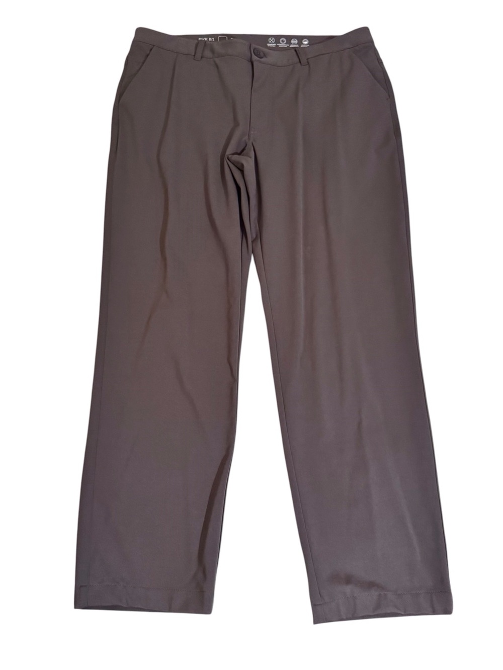 Rye 51 Size 34 Gray Voyager Chino Pants Slim Straight Leg Wrinkle Resistant